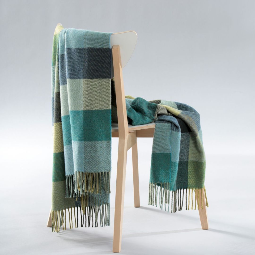 Pledas su kašmyru GREEN SHADE