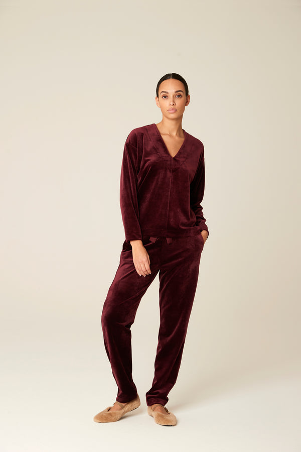 Laisvalaikio komplektas NAEMI BURGUNDY