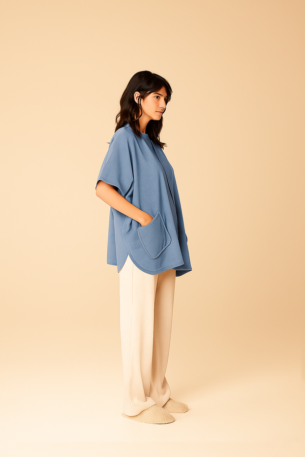 Kardiganas/Chalatas RACHEL SMOKEY BLUE