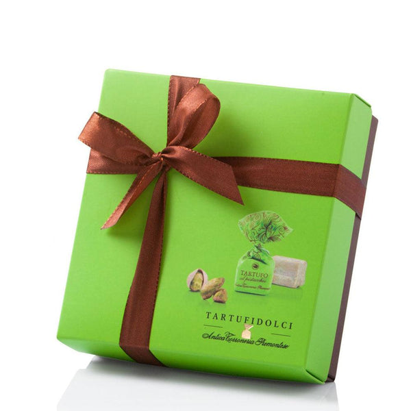 Šokoladinių triufelių dėžutė TARTUFI PISTACCHIO COLORE 125 g - THE HOME STORY