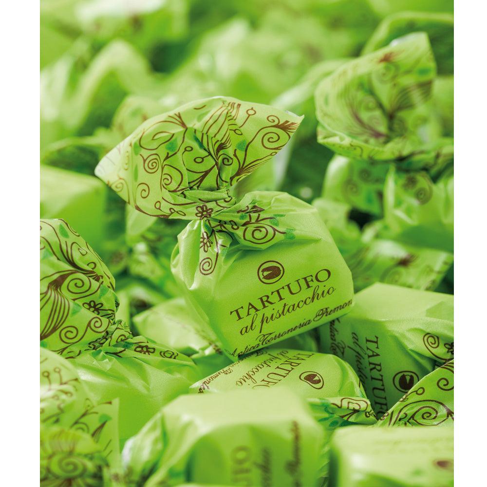 Šokoladinių triufelių dėžutė TARTUFI PISTACCHIO COLORE 125 g - THE HOME STORY